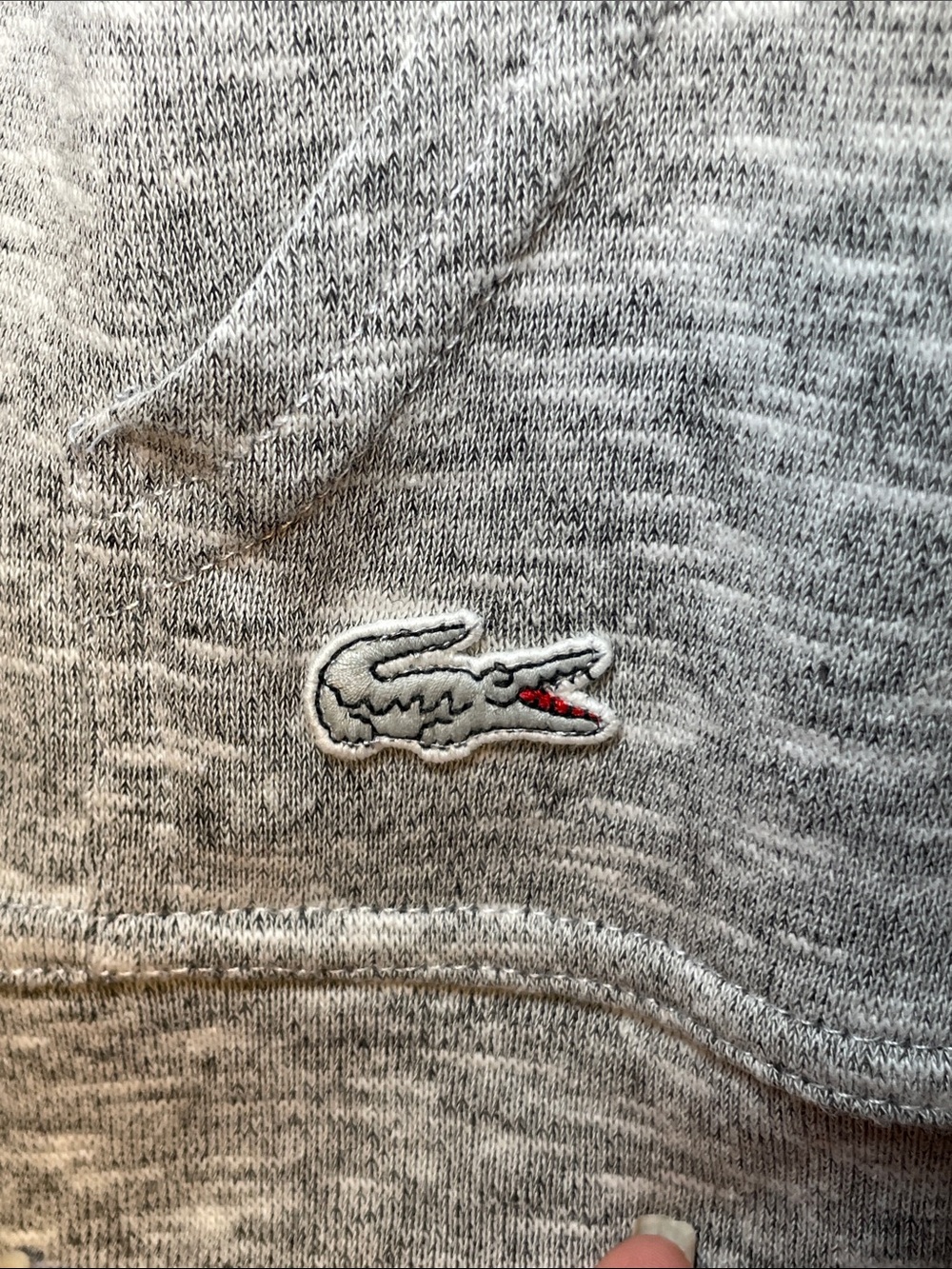 Lacoste Lacoste Women’s Heather Grey Lounge/Sleepwear Sweatshirt sz L - Picture 5 of 6